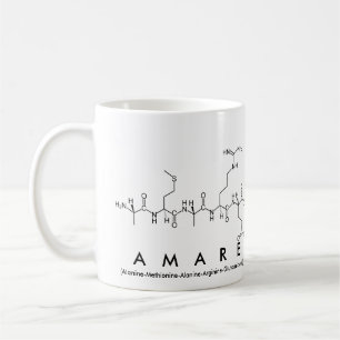 Amare peptide name mug