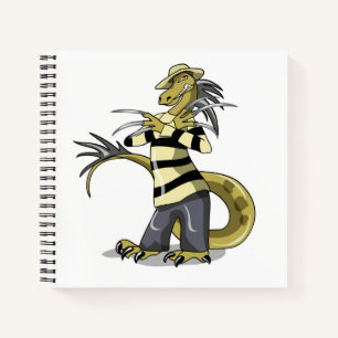 Amargasaurus Posing As Freddy Krueger. Notebook