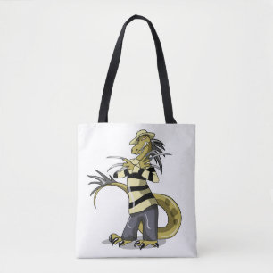 Amargasaurus Posing As Freddy Krueger. Tote Bag