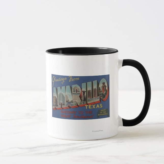 Amarillo, Texas (Heart of the Pan-Handle) Mug (Right)