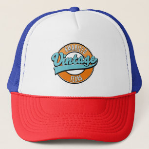 Amarillo Texas vintage logo Trucker Hat