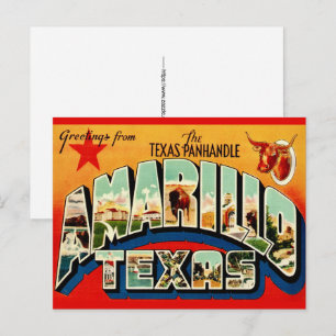 Amarillo TX Postcard