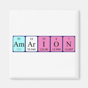 Amarion periodic table name magnet