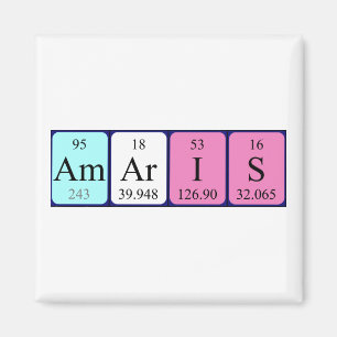 Amaris periodic table name magnet