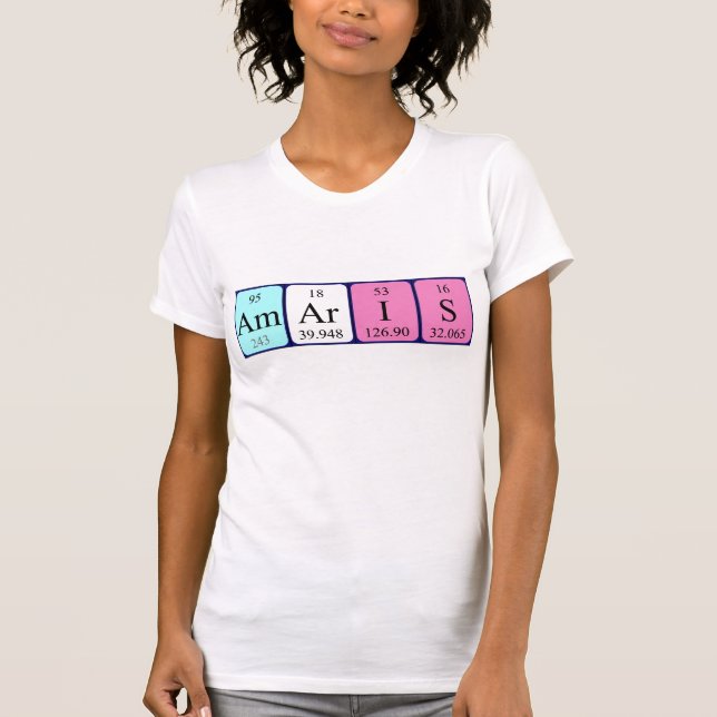 Amaris periodic table name shirt (Front)