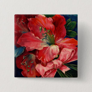 Amaryllis 15 Cm Square Badge