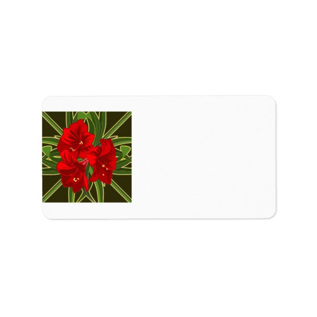 Amaryllis Address Labels (Front)