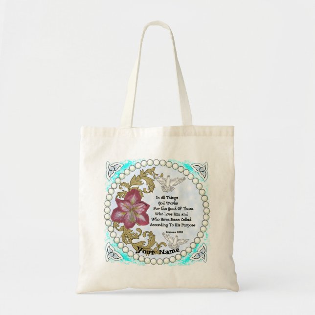 Amaryllis Christian All Things  Tote Bag (Front)