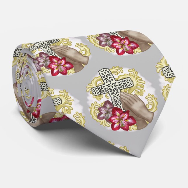 Amaryllis Cross Tie (Rolled)