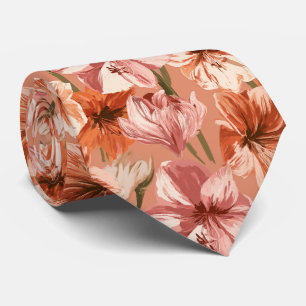 Amaryllis Floral Bride Father Graduation Tie