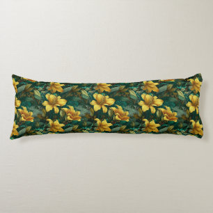 Amaryllis Floral Room Decor Hawaiian Down Body Cushion