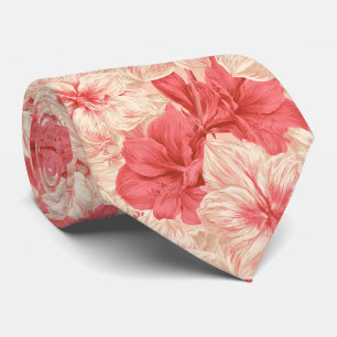Amaryllis Flower Best Man Classic Wedding  Tie