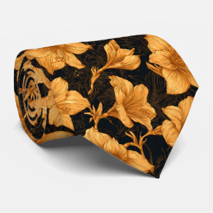 Amaryllis Flower Best Man Wedding  Tie