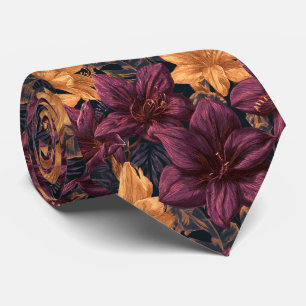 Amaryllis Flower Brother Beach Wedding Tie
