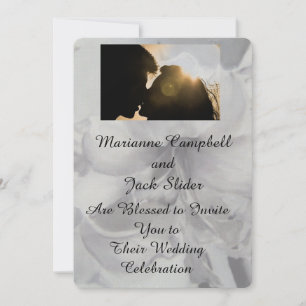 AMARYLLIS FLOWER CUSTOMIZABLE WEDDING INVITATION