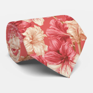 Amaryllis Flower Engagement Wedding Attire Tie