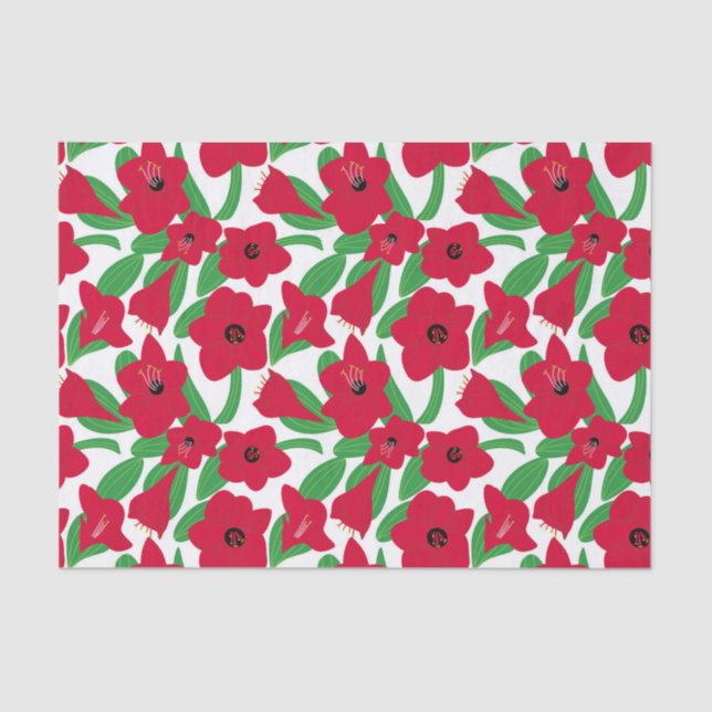 Amaryllis Flower Tissue Paper (Front)