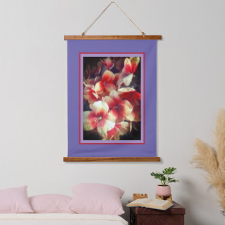 Amaryllis Flowers Hanging Tapestry