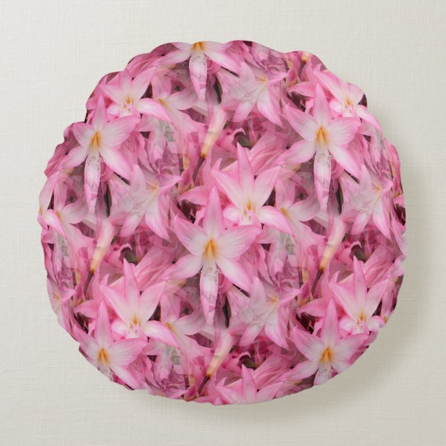 Amaryllis Galore....... Round Cushion (Front)