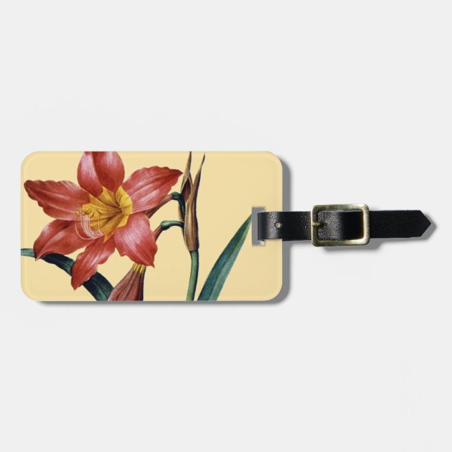 Amaryllis Luggage Tag (Front Horizontal)