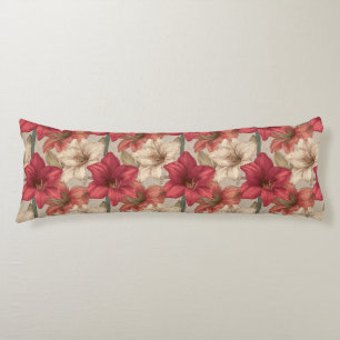 Amaryllis Nature Beach House Decor Victorian Wedge Body Cushion