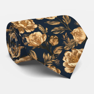 Amaryllis Pattern Best Man Countryside Wedding Tie