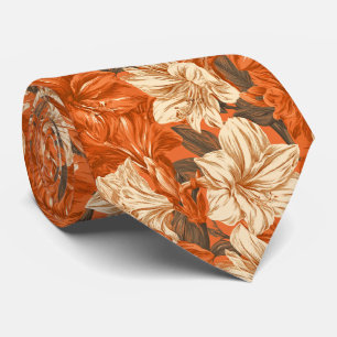Amaryllis Pattern Uncle Professional Tie