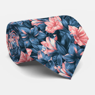 Amaryllis Print Engagement Outdoor Wedding Tie
