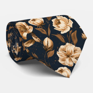Amaryllis Print Uncle Business Suit Tie