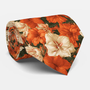 Amaryllis Print Uncle Corporate Tie