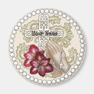 Amaryllis Rosary Magnet