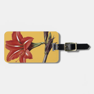 Amaryllis Striped Luggage Tag