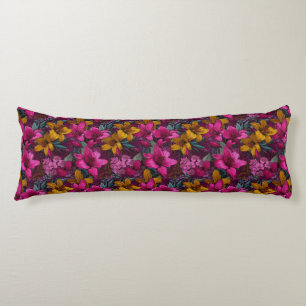 Amaryllis Texture Home Decor Artistic Travel Body Cushion