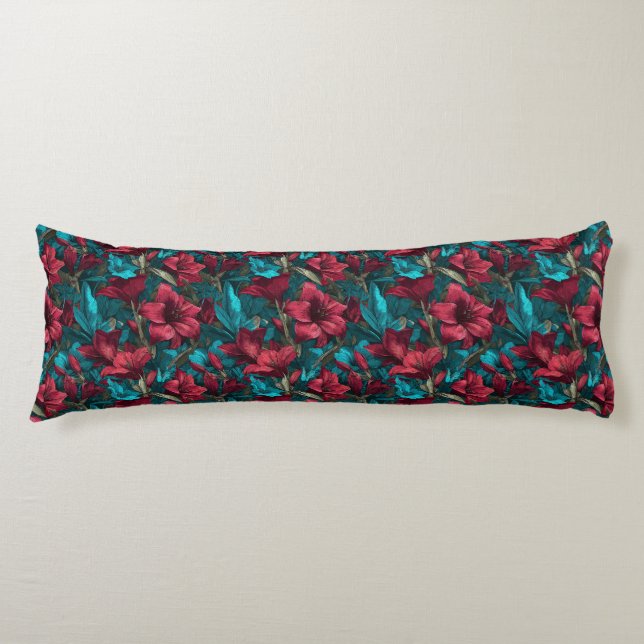 Amaryllis Texture Rustic Decor Victorian Memory Fo Body Cushion (Front)