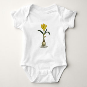 Amaryllis Tulip Botanical Garden Flower Baby Bodysuit