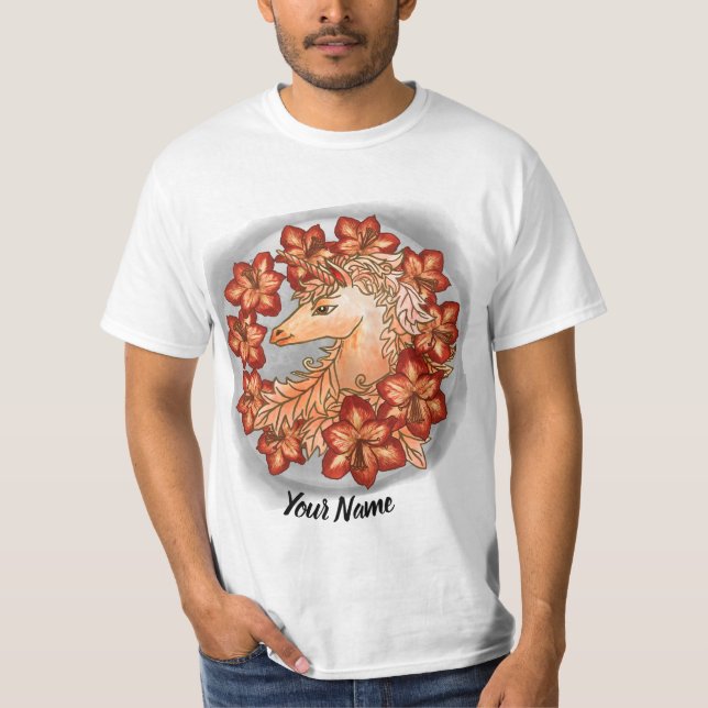 Amaryllis Unicorn  T-Shirt (Front)