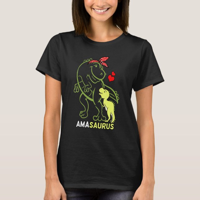 Amasaurus Ama Tyrannosaurus Dinosaur Baby Mothers  T-Shirt (Front)