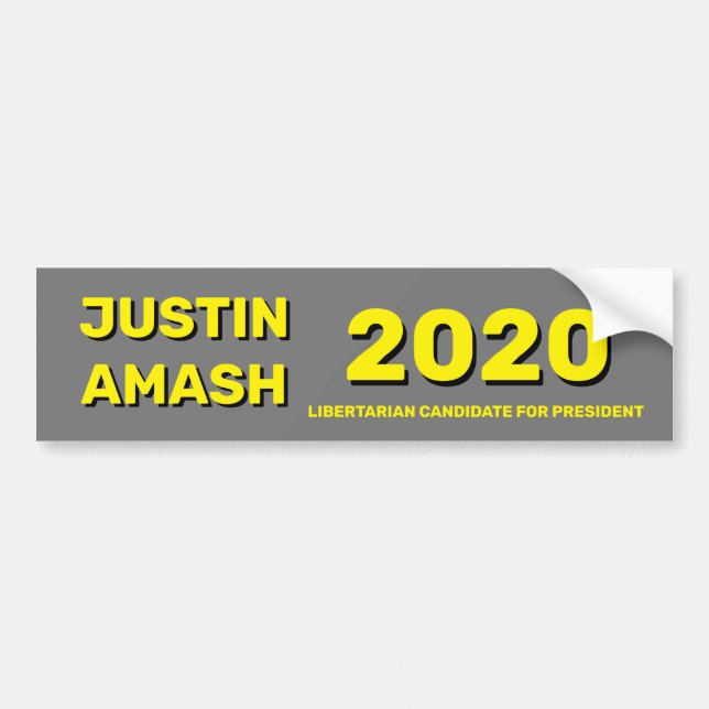 Amash 2020 bumper sticker (Front)