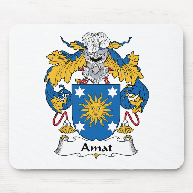 Amat Family Crest Mouse Pad (Front)