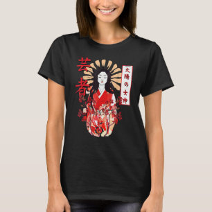 Amaterasu Omikami Cherry Blossom Sun Goddess T-Shirt