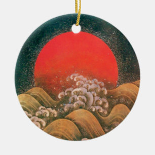 AMATERASU , SUN GODDESS CERAMIC TREE DECORATION
