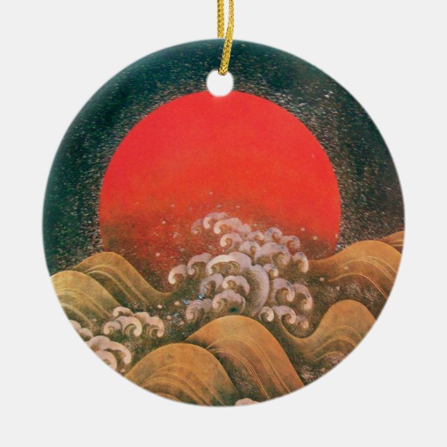 AMATERASU , SUN GODDESS CERAMIC TREE DECORATION (Front)