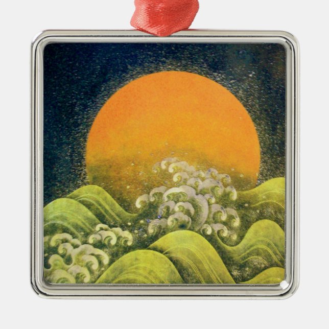 AMATERASU , SUN GODDESS METAL TREE DECORATION (Front)