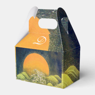 AMATERASU SUN GODDESS,MONOGRAM Yellow Black Green Favour Box