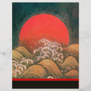 AMATERASU , SUN GODDESS ,red black brown