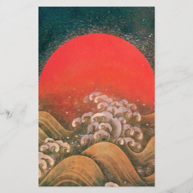 AMATERASU , SUN GODDESS ,red black brown (Front)