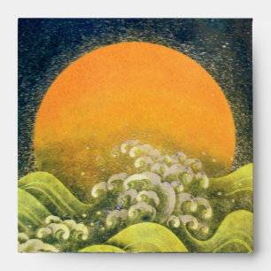 AMATERASU , SUN GODDESS ,yellow green black Envelope