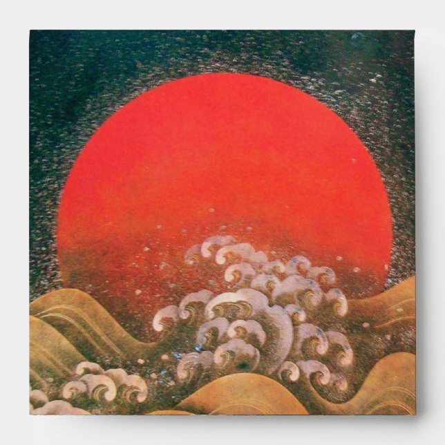 AMATERASU , SUN GODDESS ,yellow green black Envelopes (Front)
