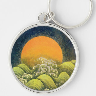 AMATERASU, SUN GODDESS yellow green black Key Ring