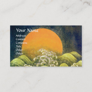 AMATERASU , SUN GODDESS ,yellow green black pearl Business Card